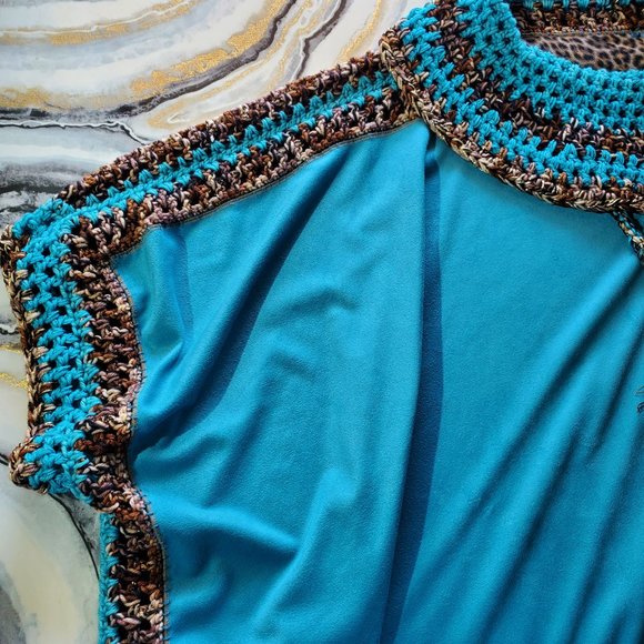 Handmade Quality Original Pullover Design Cape Shawl Sweater, On… - Picture 7 of 12